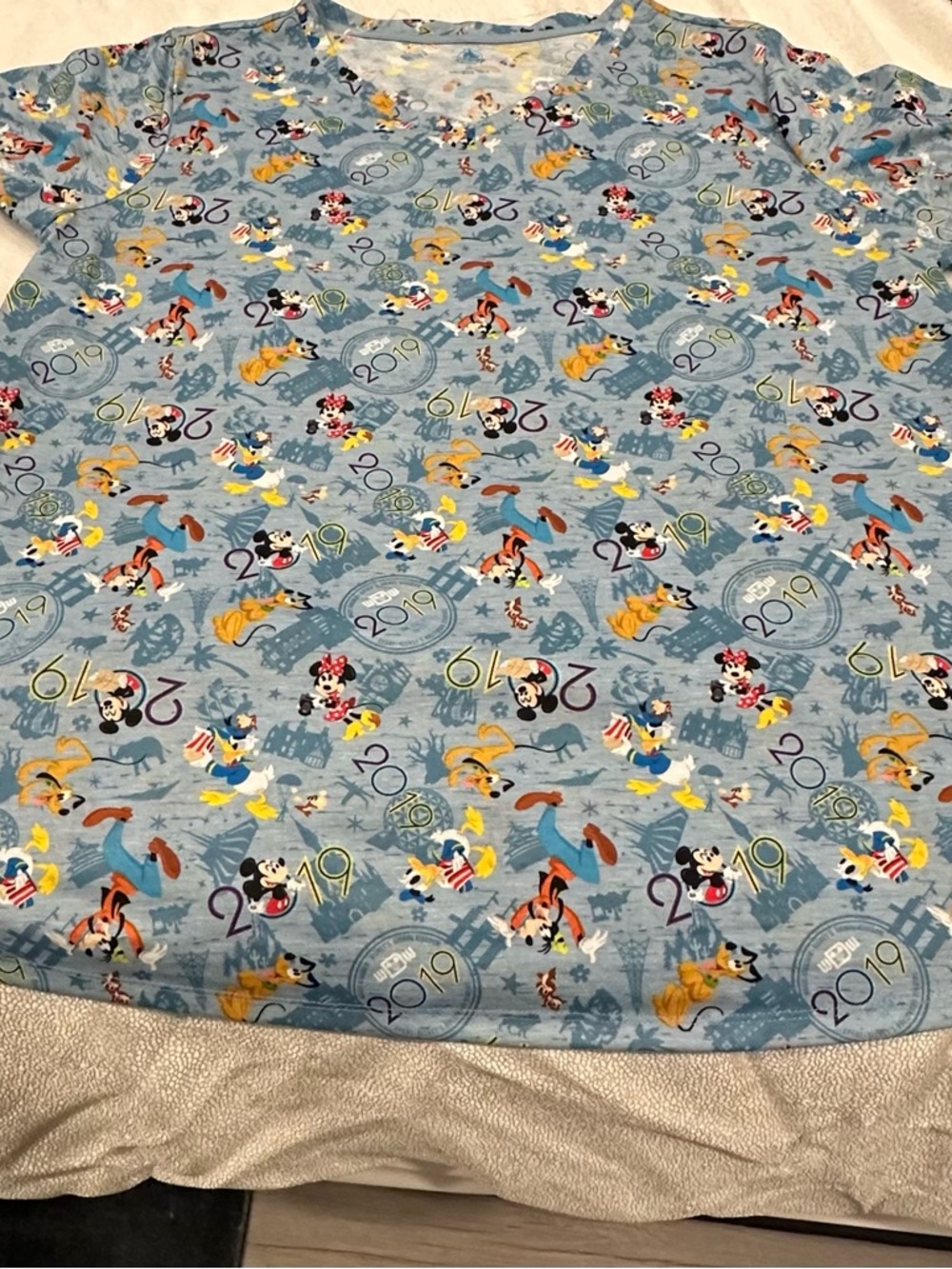 Disney Parks 2019 Mickey Mouse & Friends V-Neck T-Shirt 2x